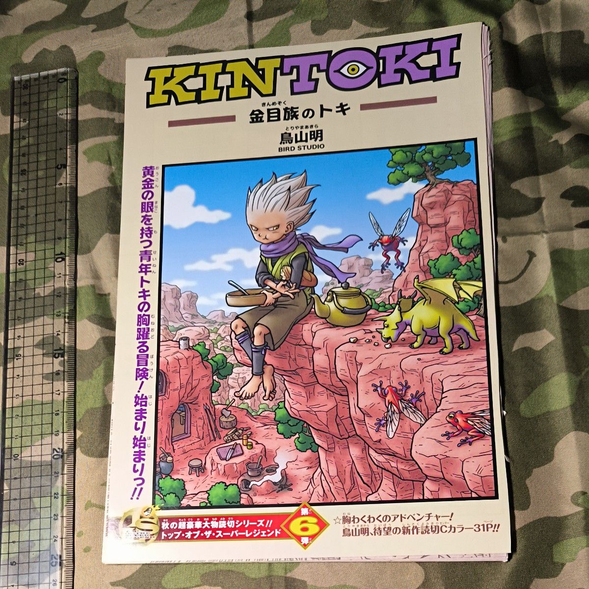 KINTOKI 金目族のトキ 鳥山明 読み切り 切り抜き カラーページのみ ジャンプ切り抜き『読切版KINTOKI‐金目族のトキ‐』鳥山明先生著