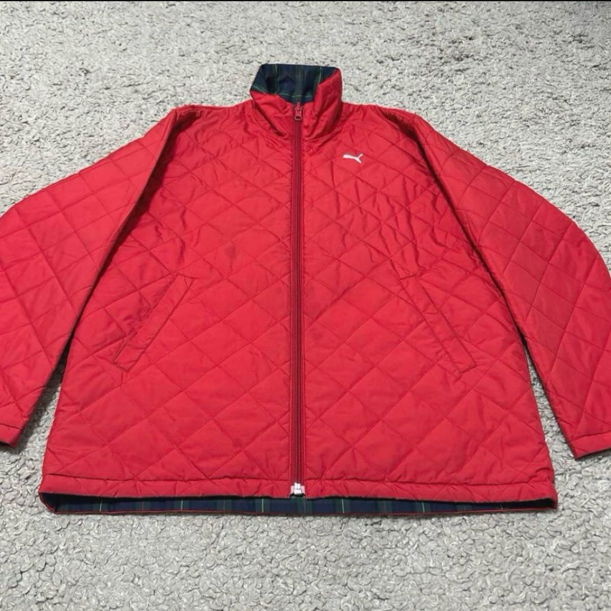 00s PUMA リバーシブル チェックダウンジャケット archive y2k 00s PUMA リバーシブル チェックダウンジャケット archive y2k