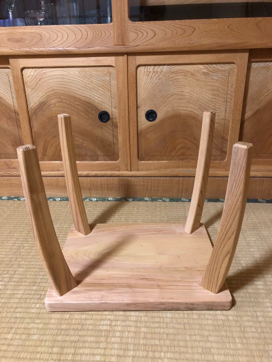 1166 建具屋58年のおじいさんの手作り木製サイドテーブル イス 1166 建具屋58年のおじいさんの手作り木製サイドテーブル イス