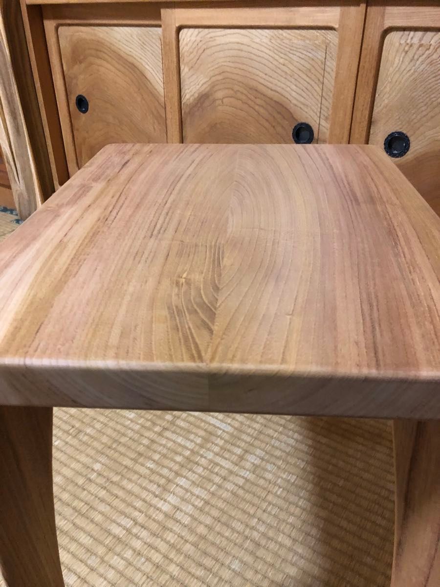 1166 建具屋58年のおじいさんの手作り木製サイドテーブル イス 1166 建具屋58年のおじいさんの手作り木製サイドテーブル イス