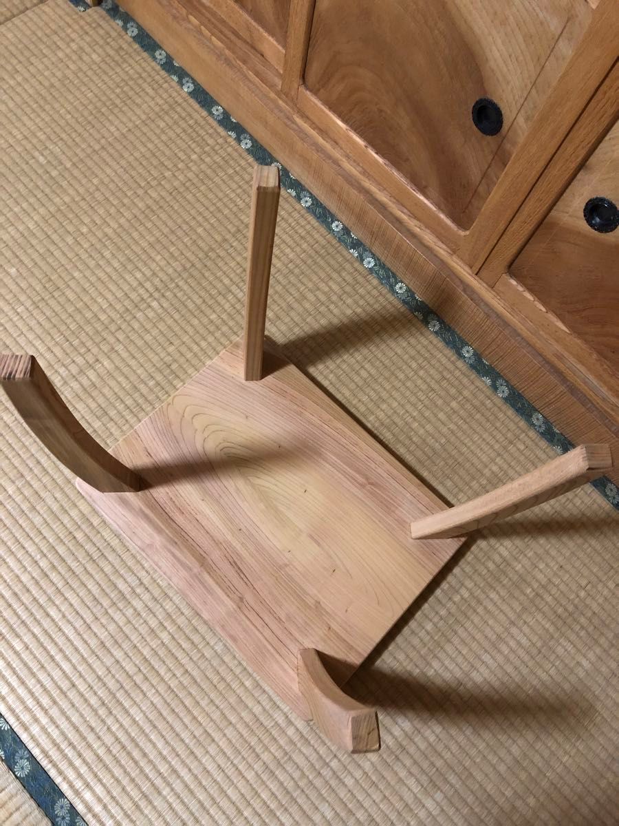 1166 建具屋58年のおじいさんの手作り木製サイドテーブル イス 1166 建具屋58年のおじいさんの手作り木製サイドテーブル イス