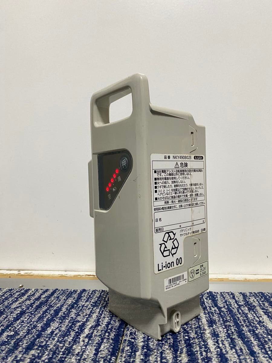 PANASONIC電動自転車バッテリー6 6ah長押し5点灯 NKY490B02B PANASONIC電動自転車バッテリー6 6ah長押し5点灯 NKY490B02B