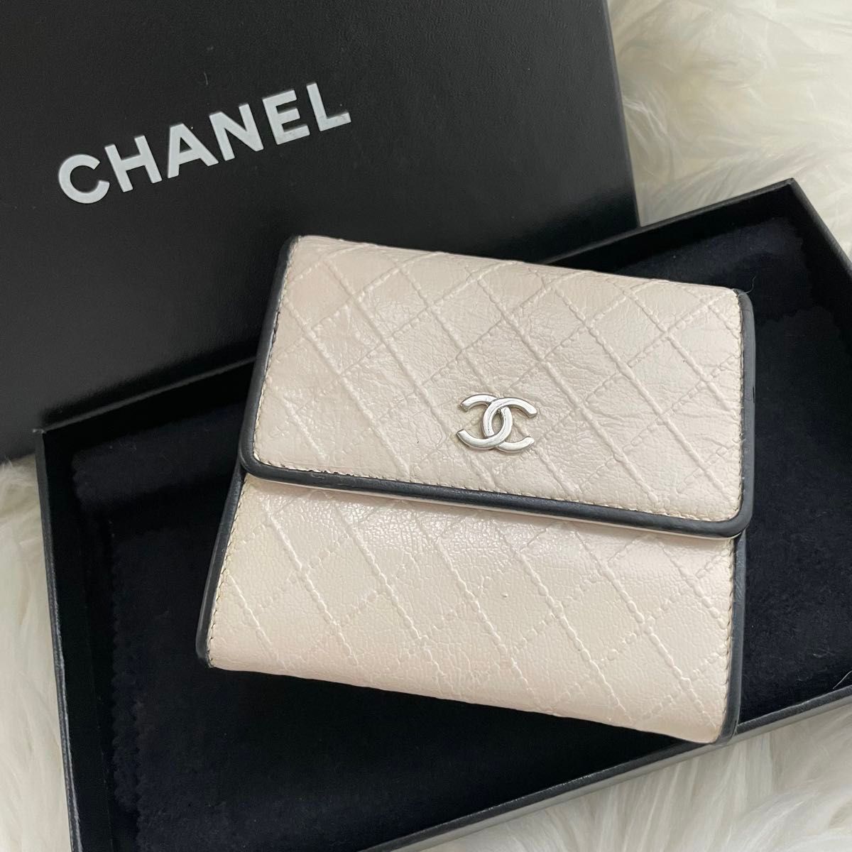 シャネル CHANEL 三つ折り コンパクト 財布 ビコローレ ココ シャネル CHANEL 三つ折り コンパクト 財布 ビコローレ ココ