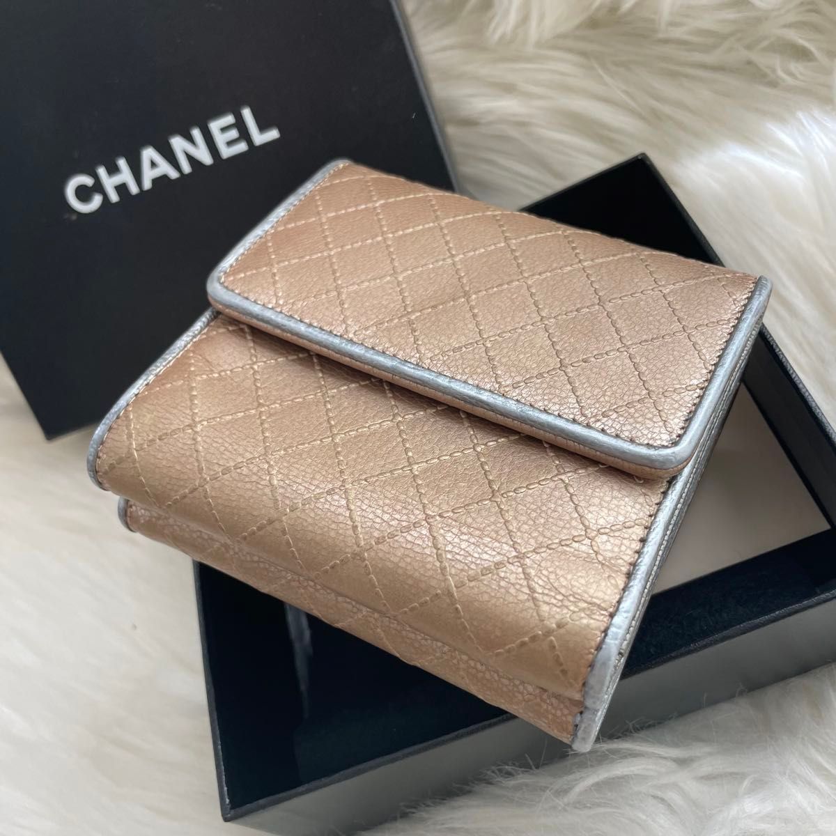 シャネル CHANEL 三つ折り コンパクト 財布 ビコローレ ココ シャネル CHANEL 三つ折り コンパクト 財布 ビコローレ ココ