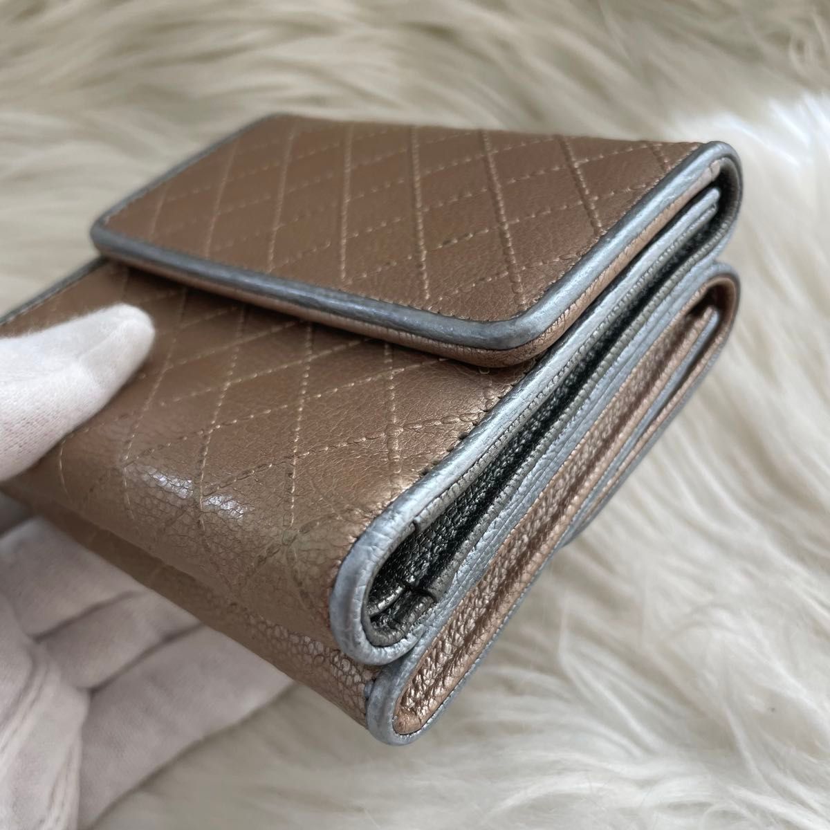 シャネル CHANEL 三つ折り コンパクト 財布 ビコローレ ココ シャネル CHANEL 三つ折り コンパクト 財布 ビコローレ ココ