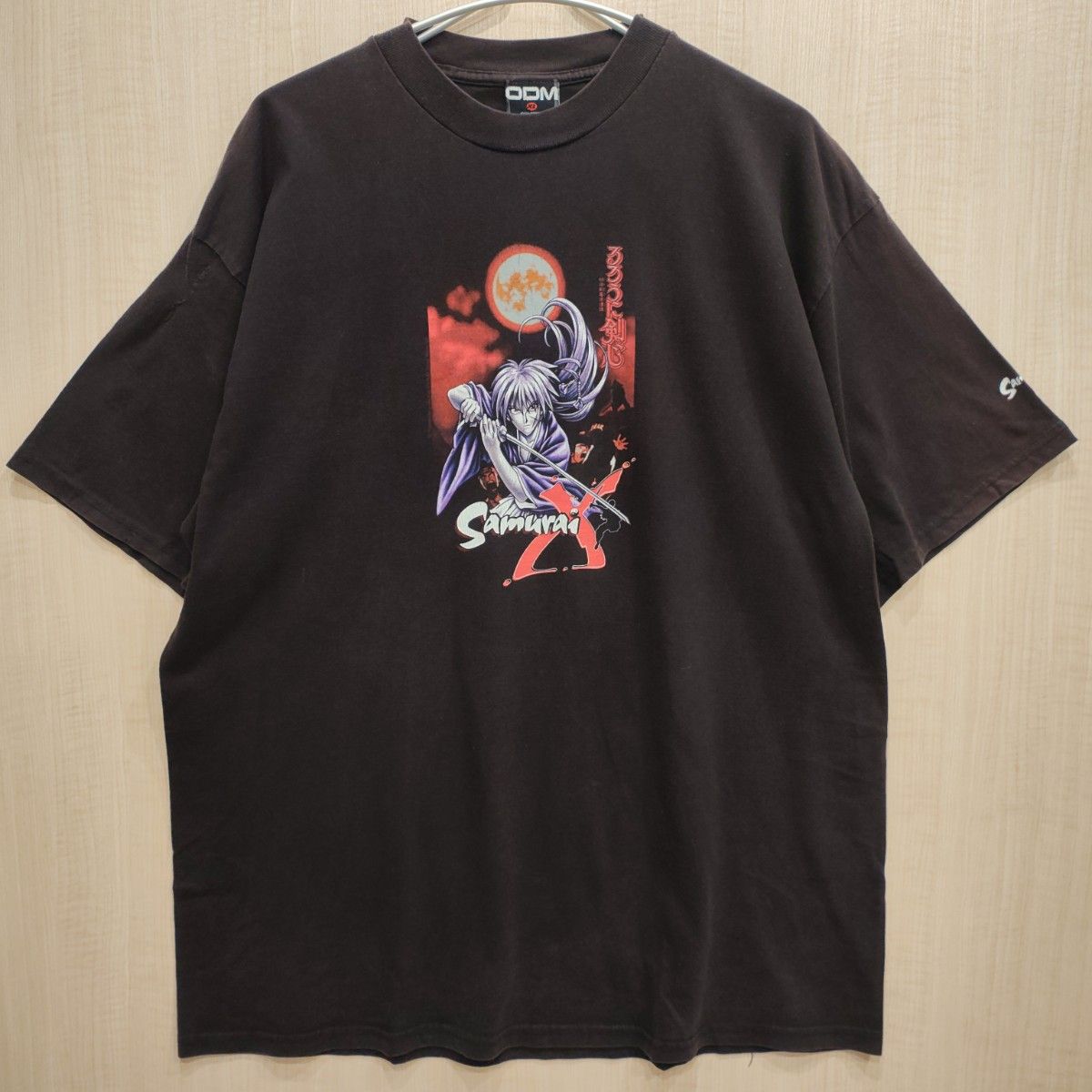 90年代 海外版 るろうに剣心 Tシャツ ブラック XLサイズ ODM 90年代 海外版 るろうに剣心 Tシャツ ブラック XLサイズ ODM