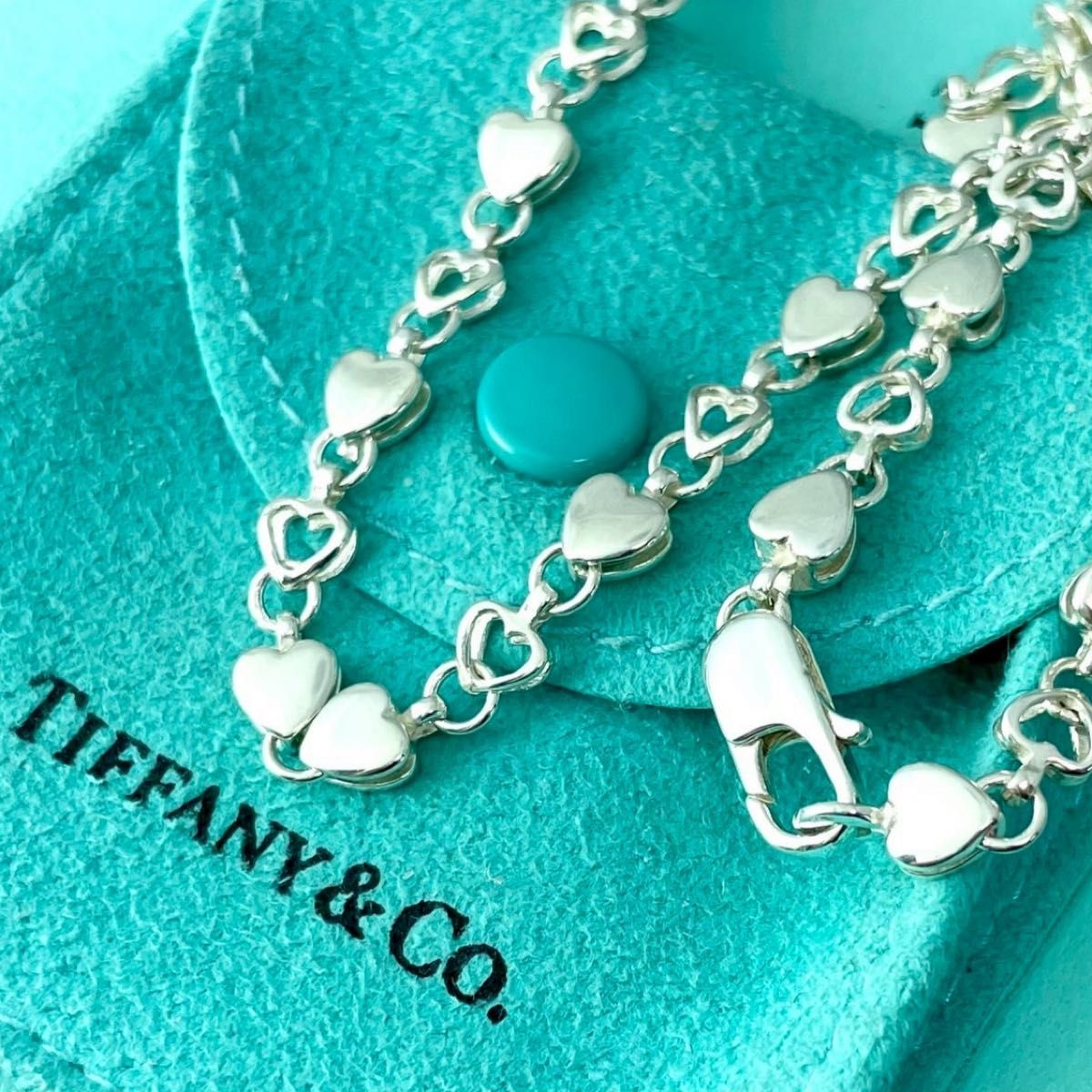 オールドティファニー 美品 パフハート ネックレス 925 T92fe オールドティファニー 美品 パフハート ネックレス 925 T92fe