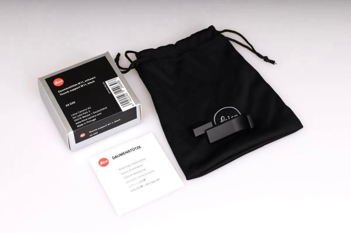 新品 元箱付き】 LEICA ライカ M11用 サムレスト ブラック 純正 新品 元箱付き】 LEICA ライカ M11用 サムレスト ブラック 純正