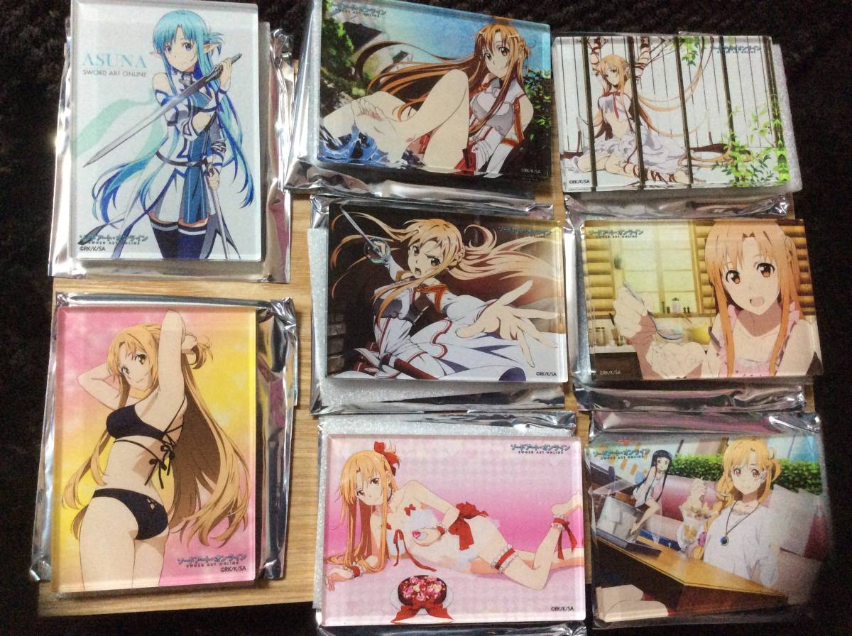アスナ★トレーディングアクリルマグネット8個【ソードアート・オンライン】まるごとアスナ