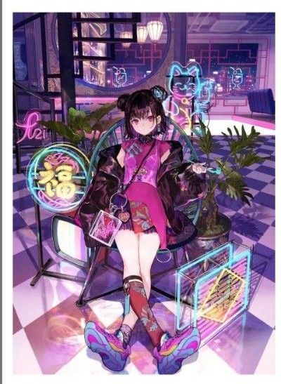 絵師100人展10出展イラストレーター 複製原画 藤ちょこ先生02 絵師100人展10出展イラストレーター 複製原画 藤ちょこ先生02