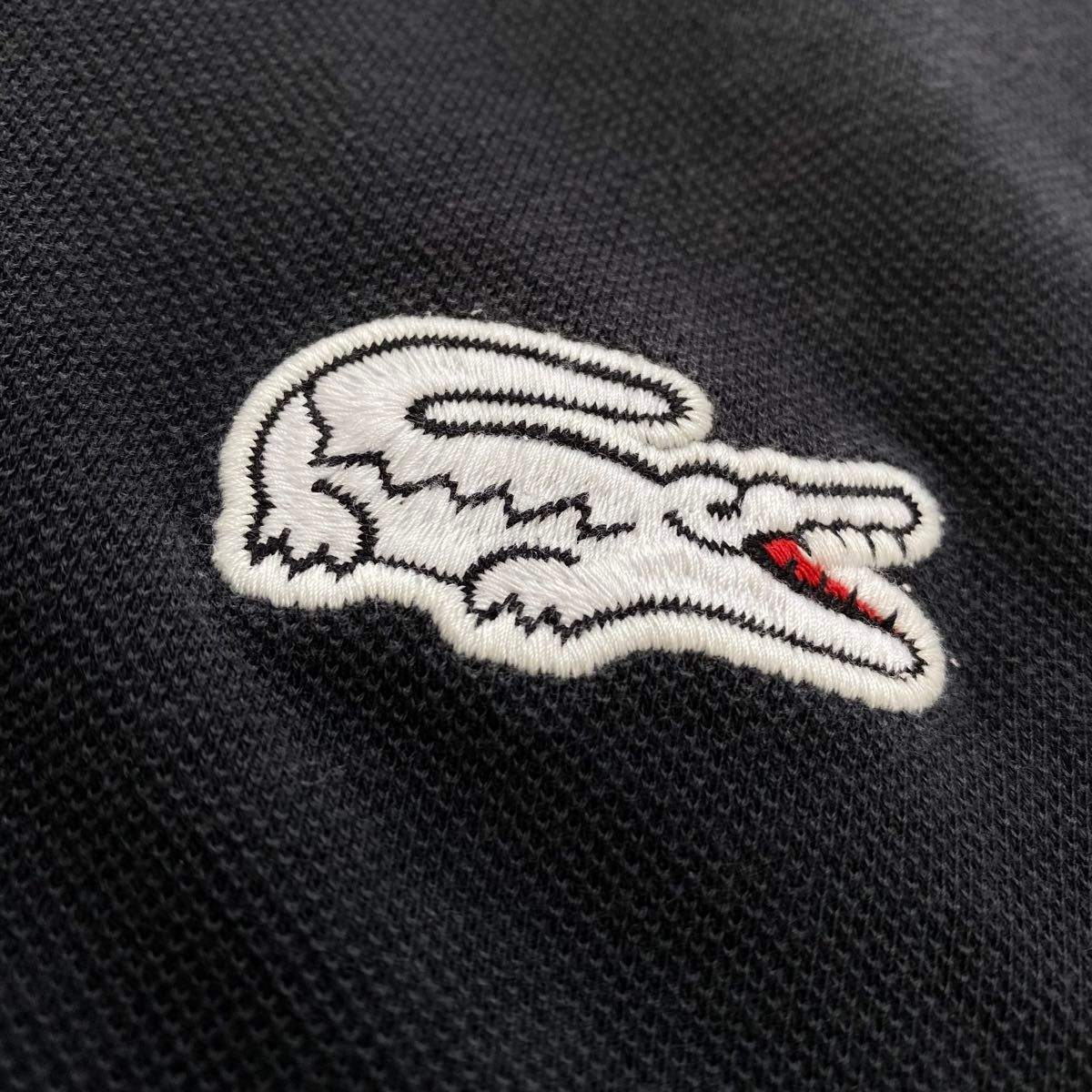 LACOSTE ラコステ ビッグ刺繍ロゴワンポイント ポロシャツ LACOSTE ラコステ ビッグ刺繍ロゴワンポイント ポロシャツ
