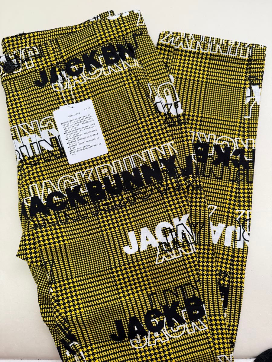 新品未使用】パーリーゲイツ ジャックバニー 総柄 パンツ サイズ 新品未使用】パーリーゲイツ ジャックバニー 総柄 パンツ サイズ
