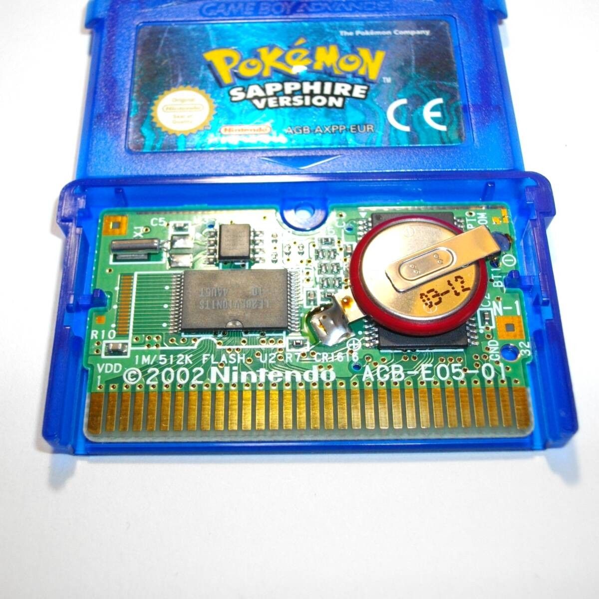 海外版 正規品 GBA ポケットモンスター サファイア 英語版 欧州 海外版 正規品 GBA ポケットモンスター サファイア 英語版 欧州
