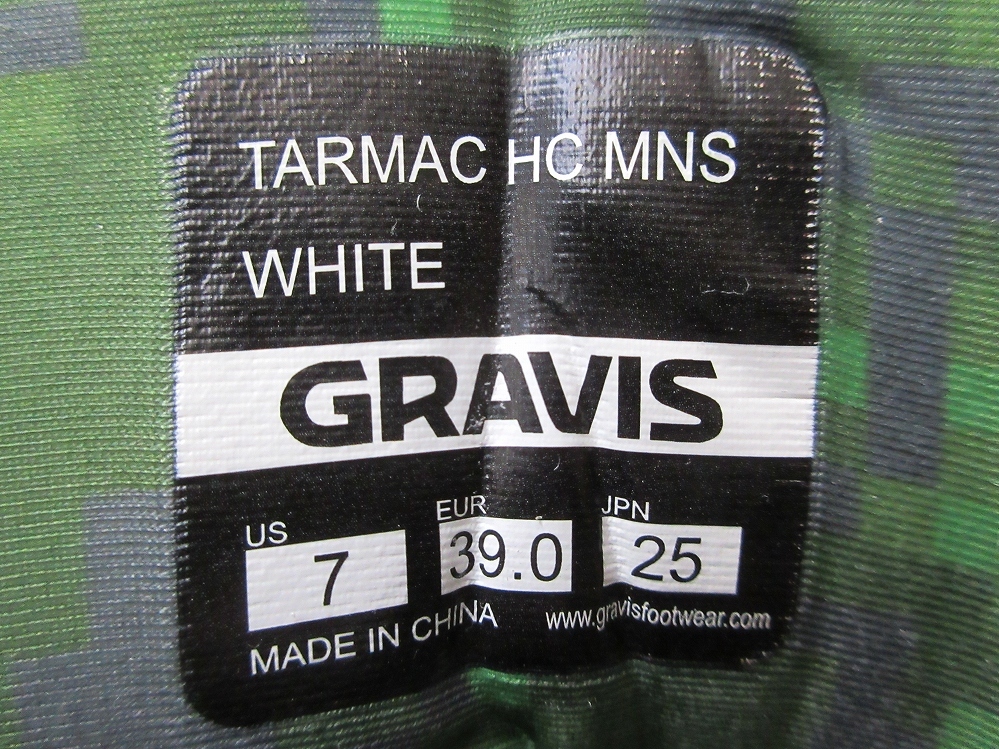 GRAVIS TARMAC HC MNS WHITE スニーカー 25cm ホワイト グラビス ターマック ハイカット BURTON バートン シューズ 靴 スノーボード スノボ_画像8