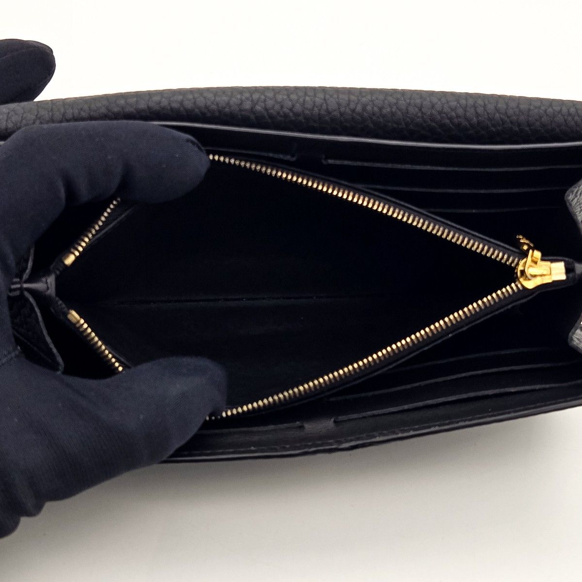 Louis Vuitton 長財布 カプシーヌ フラワー ブラック ヴィトン Louis Vuitton 長財布 カプシーヌ フラワー ブラック ヴィトン