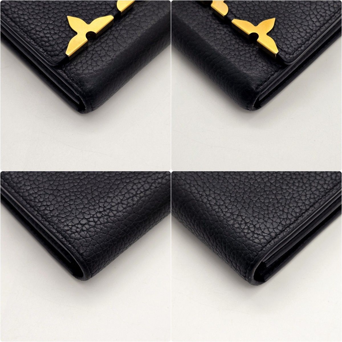 Louis Vuitton 長財布 カプシーヌ フラワー ブラック ヴィトン Louis Vuitton 長財布 カプシーヌ フラワー ブラック ヴィトン