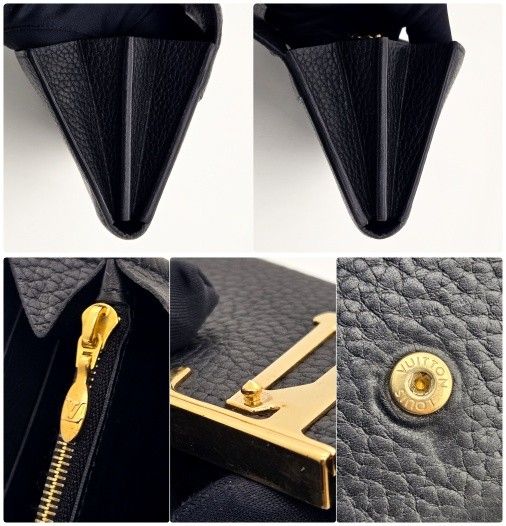 Louis Vuitton 長財布 カプシーヌ フラワー ブラック ヴィトン Louis Vuitton 長財布 カプシーヌ フラワー ブラック ヴィトン