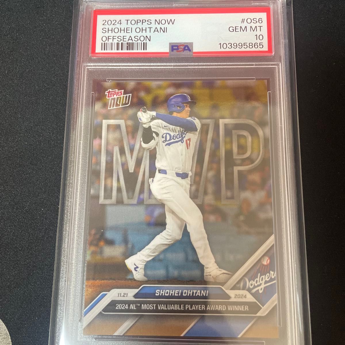 PSA10 2024 topps now OS6 大谷翔平 MVP|Yahoo!フリマ(旧 PSA10 2024 topps now OS6 大谷翔平 MVP|Yahoo!フリマ(旧