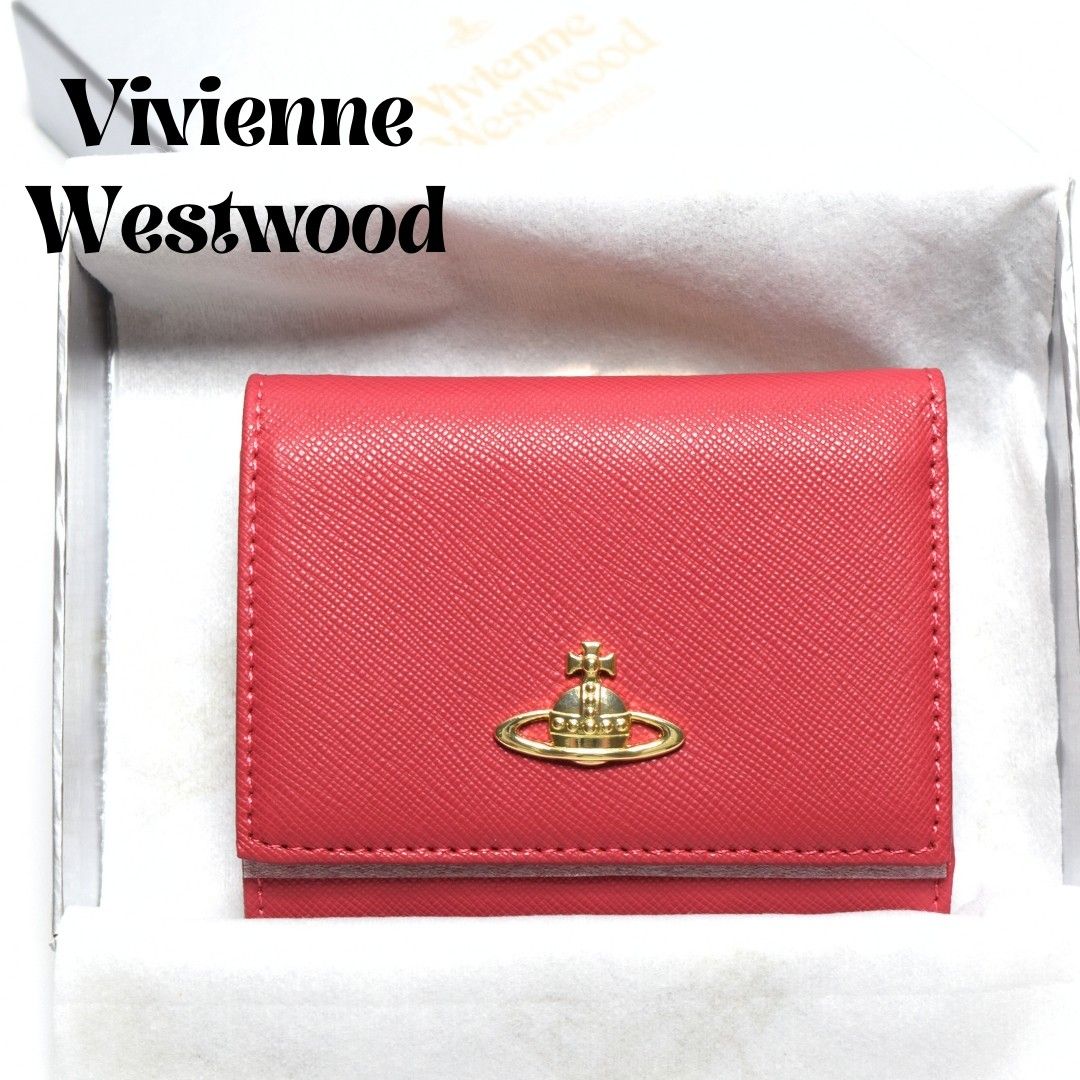 新品】VivienneWestwood ヴィヴィアンウエストウッド 三つ折財布 新品】VivienneWestwood ヴィヴィアンウエストウッド 三つ折財布