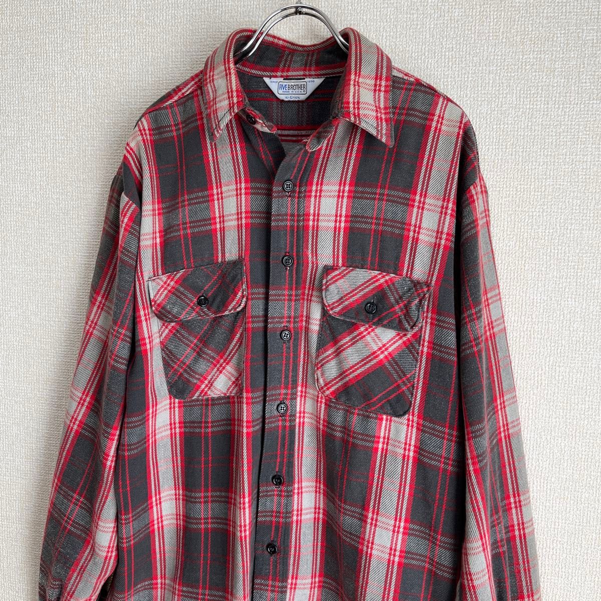 70's】USA製 FIVE BROTHER ネルシャツ L 極上配色|Yahoo!フリマ 70's】USA製 FIVE BROTHER ネルシャツ L 極上配色|Yahoo!フリマ