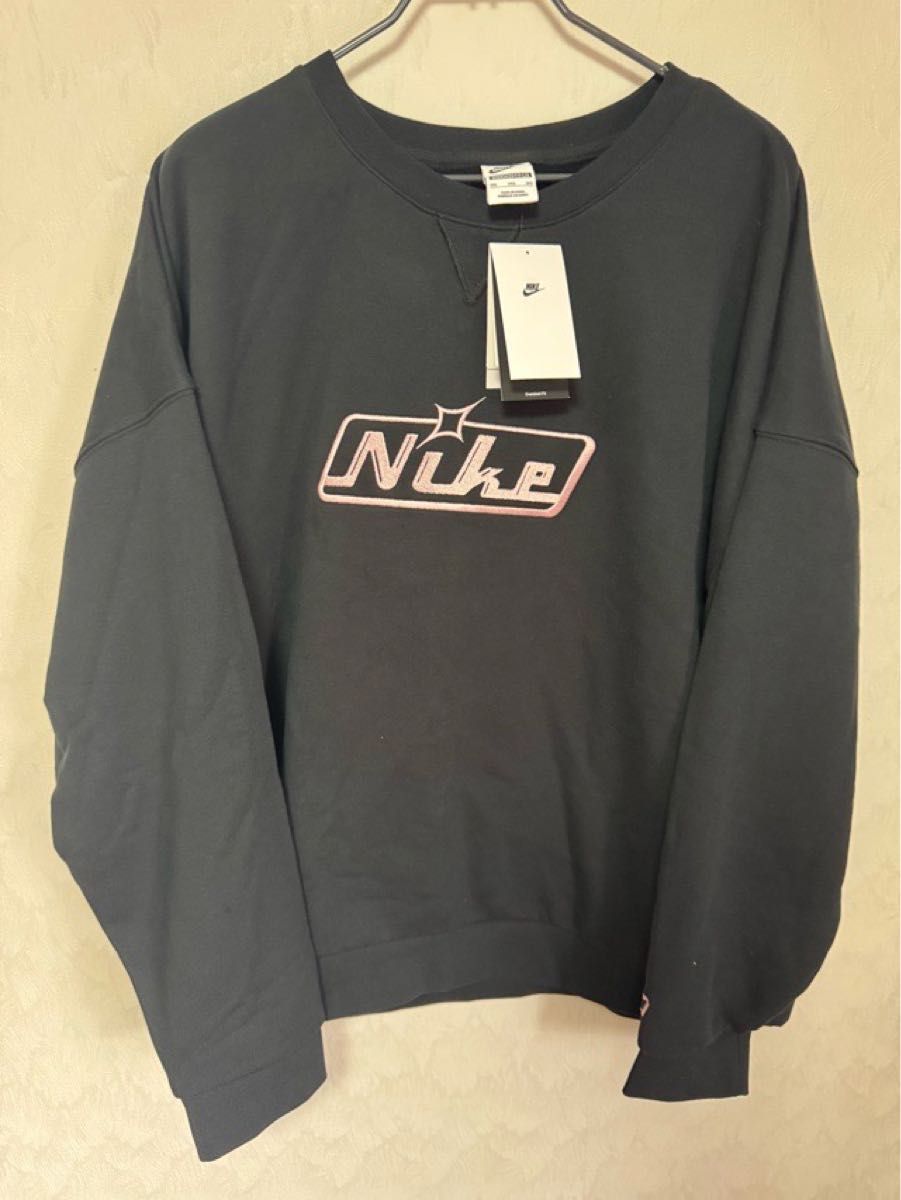 NIKE ナイキ スウェット 新品 3XL ブラック ピンク刺繍 2024年 NIKE ナイキ スウェット 新品 3XL ブラック ピンク刺繍 2024年