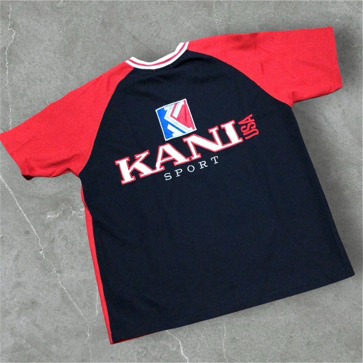 KARL KANI カールカナイ90's刺繍ロゴメッシュゲームシャツhiphop KARL KANI カールカナイ90's刺繍ロゴメッシュゲームシャツhiphop
