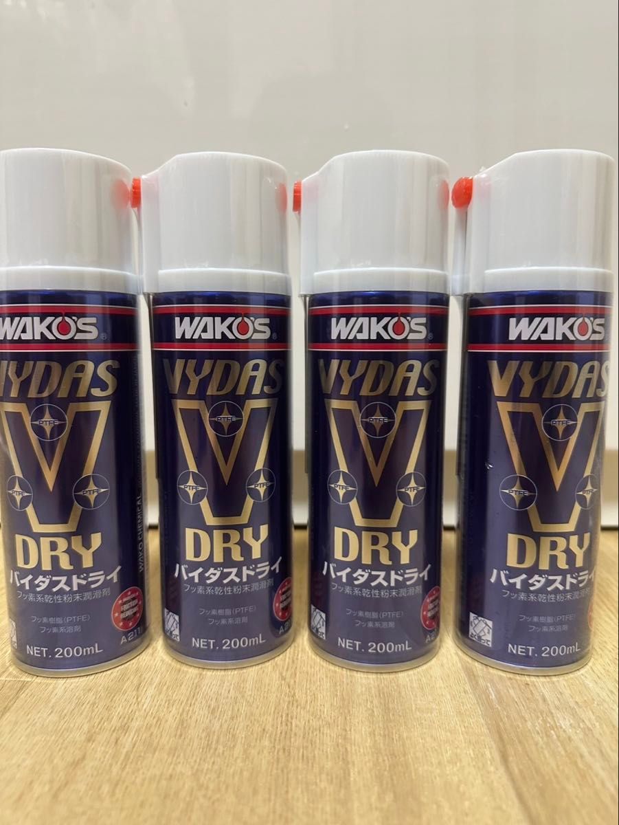 ワコーズ VD バイダスドライ フッ素樹脂系乾性能潤滑剤 200ml ワコーズ VD バイダスドライ フッ素樹脂系乾性能潤滑剤 200ml