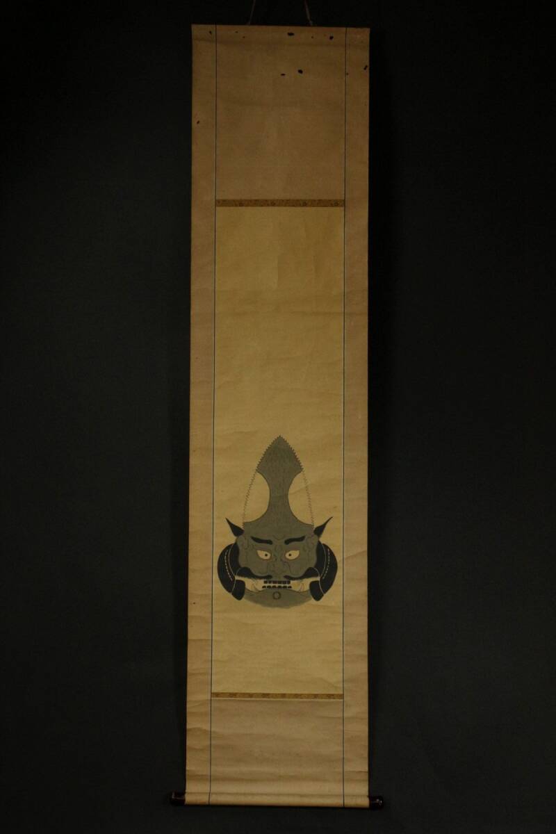 LIG】江戸期 文政十二年 兜図 掛軸 紙本 水墨画 肉筆 時代古画 LIG】江戸期 文政十二年 兜図 掛軸 紙本 水墨画 肉筆 時代古画