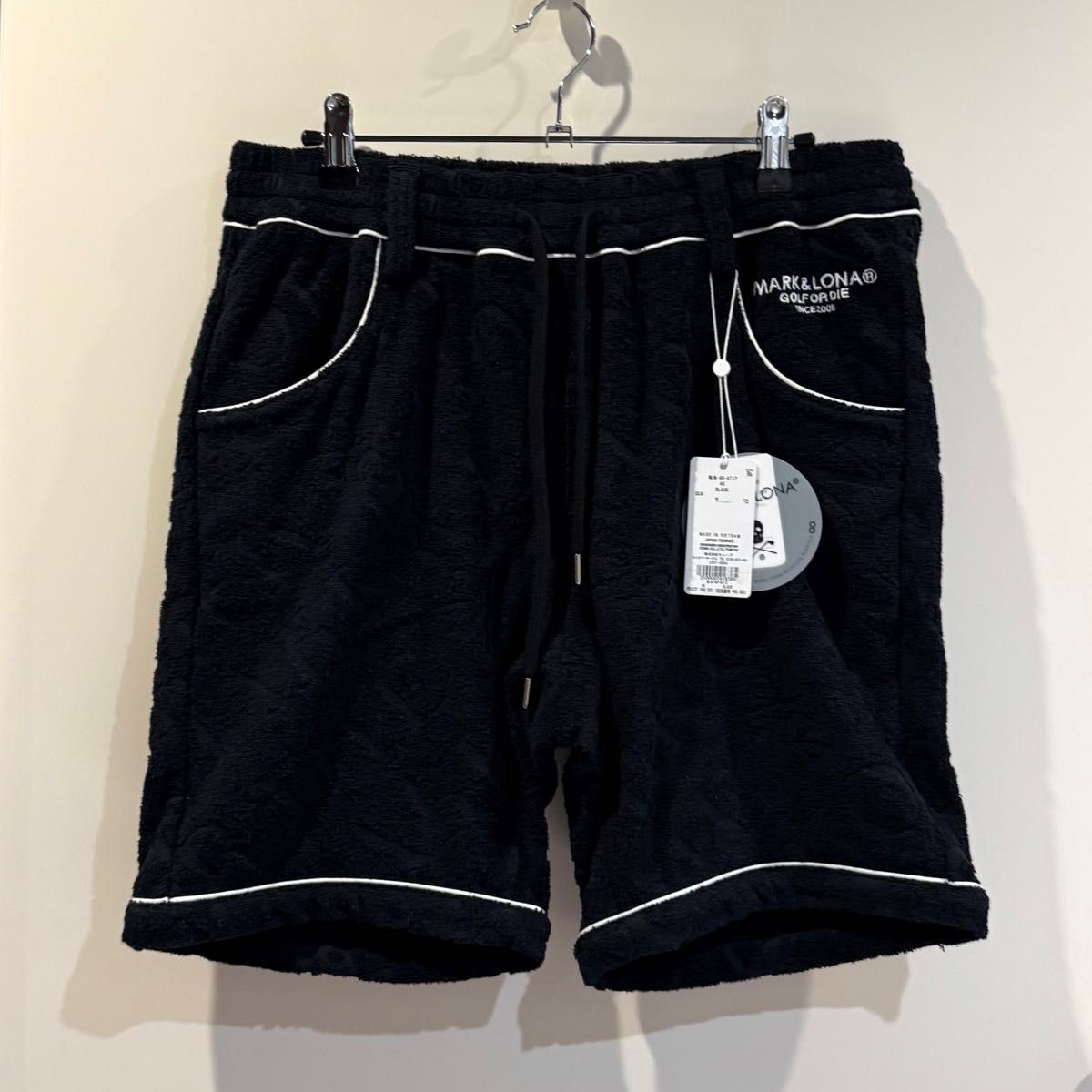 take様♪ 新品 MARK&LONA ショーツ マーク&ロナ ハーフパンツ 黒 新品 MARK&LONA 木村拓哉さん着用 】 マークアンドロナ