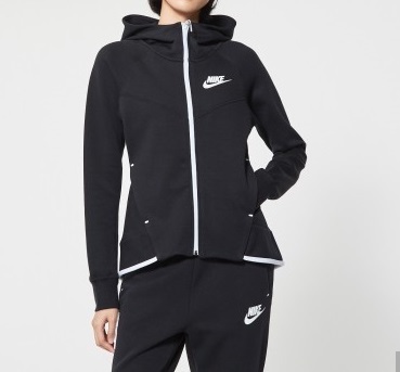 NIKE AS W NSW TCH FLC WR HOODIE FZ 黒 ブラック S ナイキ テックフリース ジップ パーカー ジャケット 930760-011_画像3