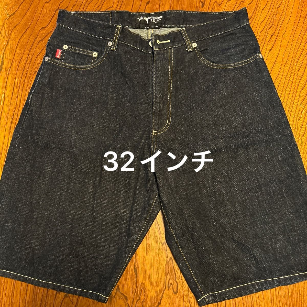 stussy デニムショートパンツ 32インチ USED ハーフパンツ 美品 stussy デニムショートパンツ 32インチ USED ハーフパンツ 美品