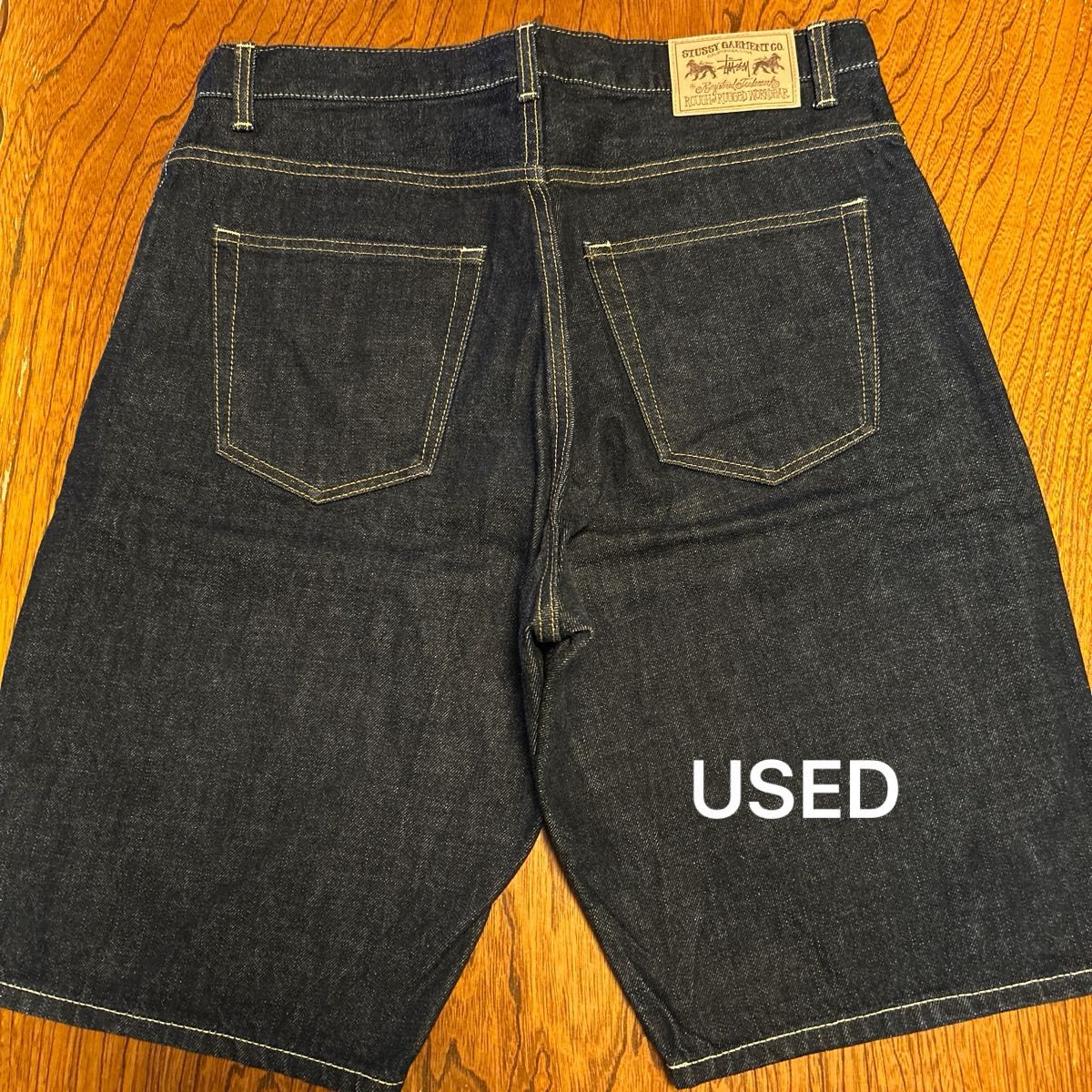 stussy デニムショートパンツ 32インチ USED ハーフパンツ 美品 stussy デニムショートパンツ 32インチ USED ハーフパンツ 美品