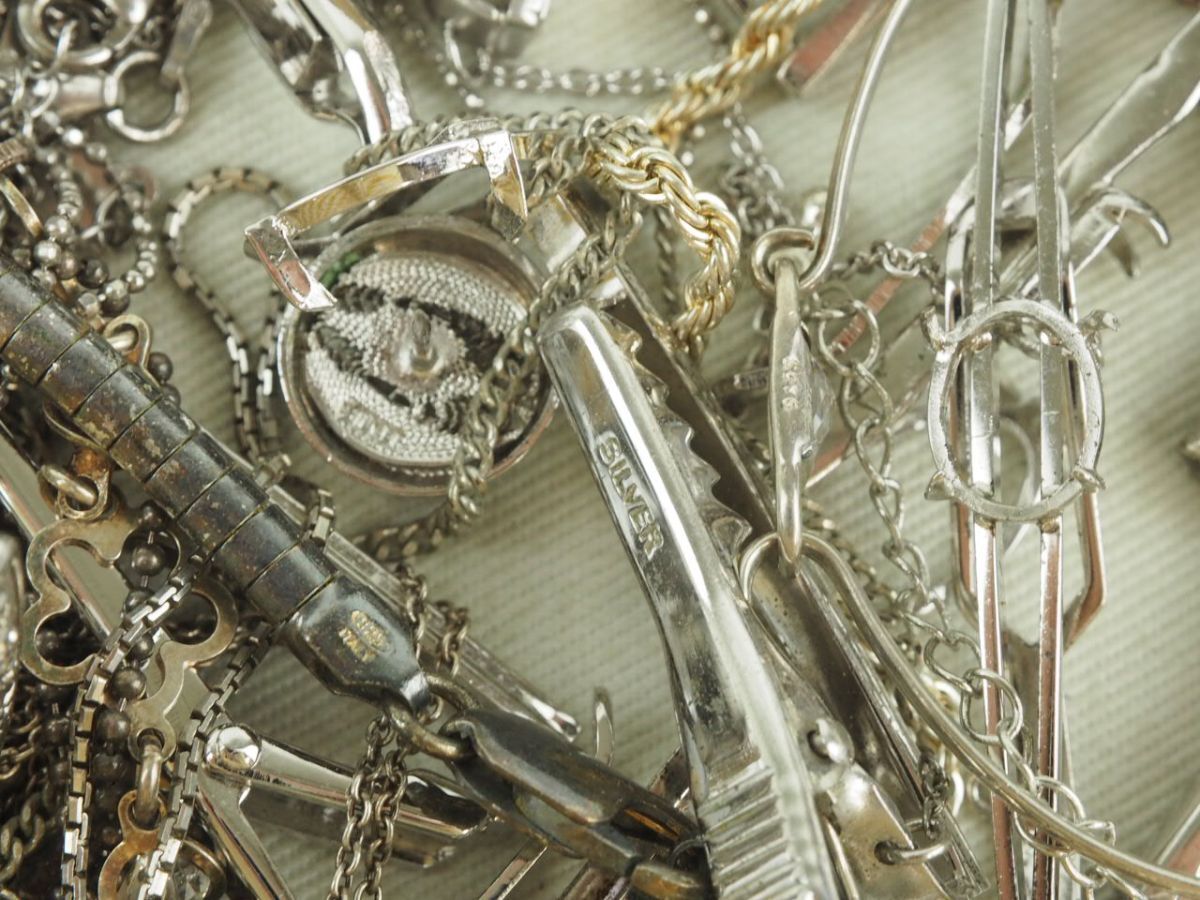 銀 シルバー 地金 つぶし 潰し 950 925 SILVER まとめて 約410g 銀 シルバー 地金 つぶし 潰し 950 925 SILVER まとめて 約410g