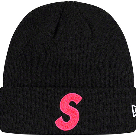 希少★新品本物【黒】★New Era S Logo Beanie ニューエラ エス ボックス ビーニー 正規店購入 シュプリーム 限定品 入手困難 Supreme 19AW_画像1