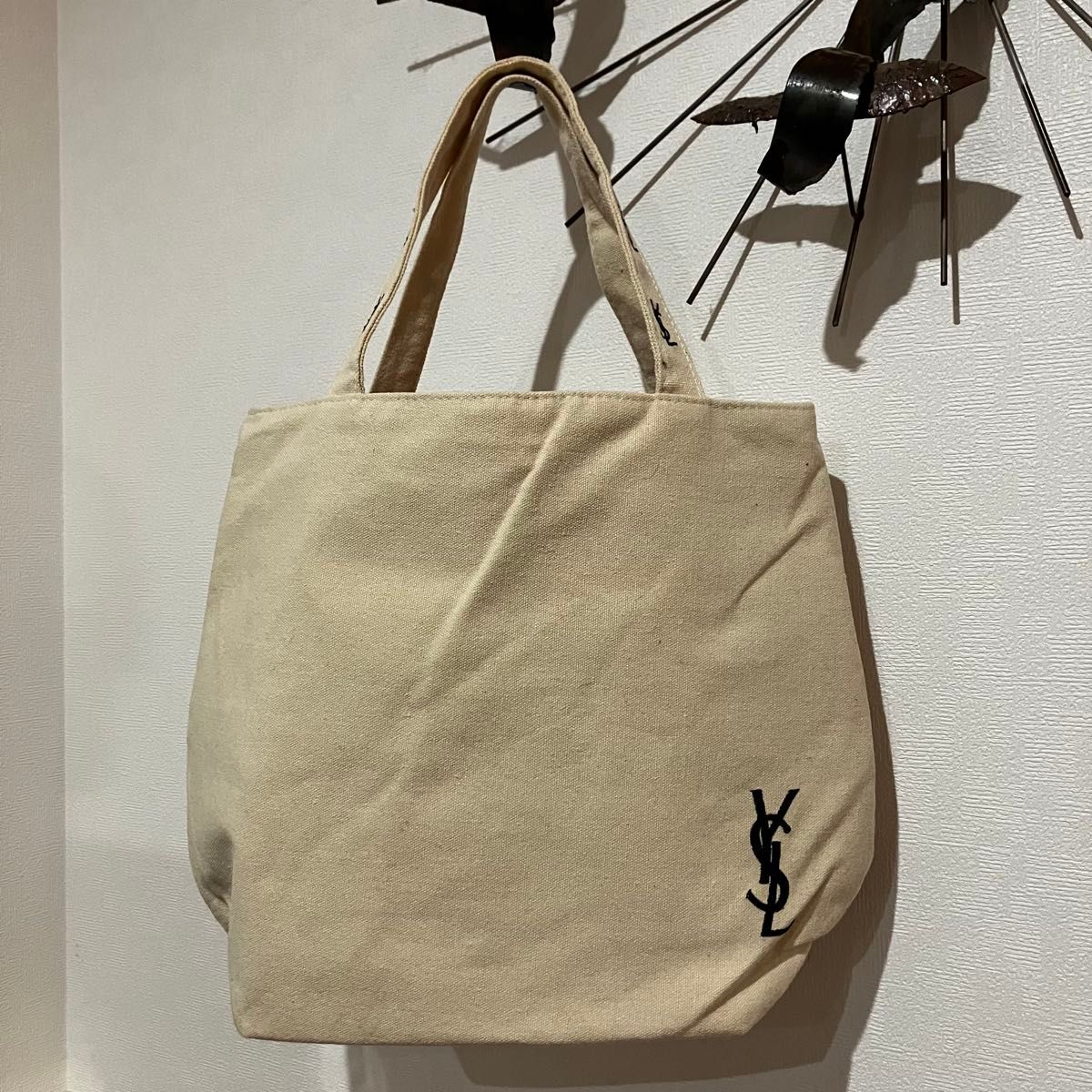未使用 イヴサンローラン 刺繍 トートバッグ YSL ノベルティ 未使用 イヴサンローラン 刺繍 トートバッグ YSL ノベルティ