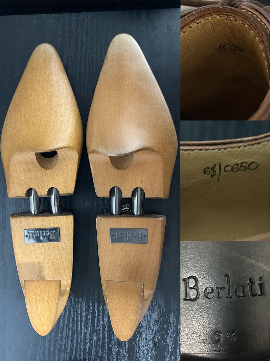 極美品 BERLUTI タトゥーコレクション サル ブラウン パティーヌ 極美品 BERLUTI タトゥーコレクション サル ブラウン パティーヌ