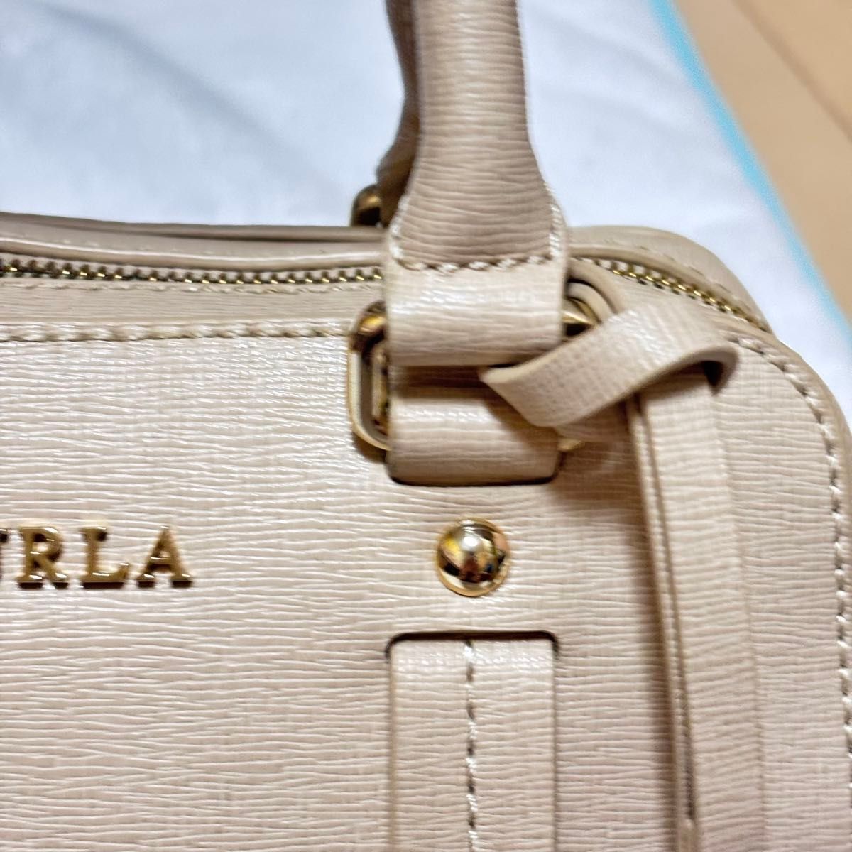 FURLA フルラ エレナ 2way ショルダーバッグ べージュ 保存袋 FURLA フルラ エレナ 2way ショルダーバッグ べージュ 保存袋