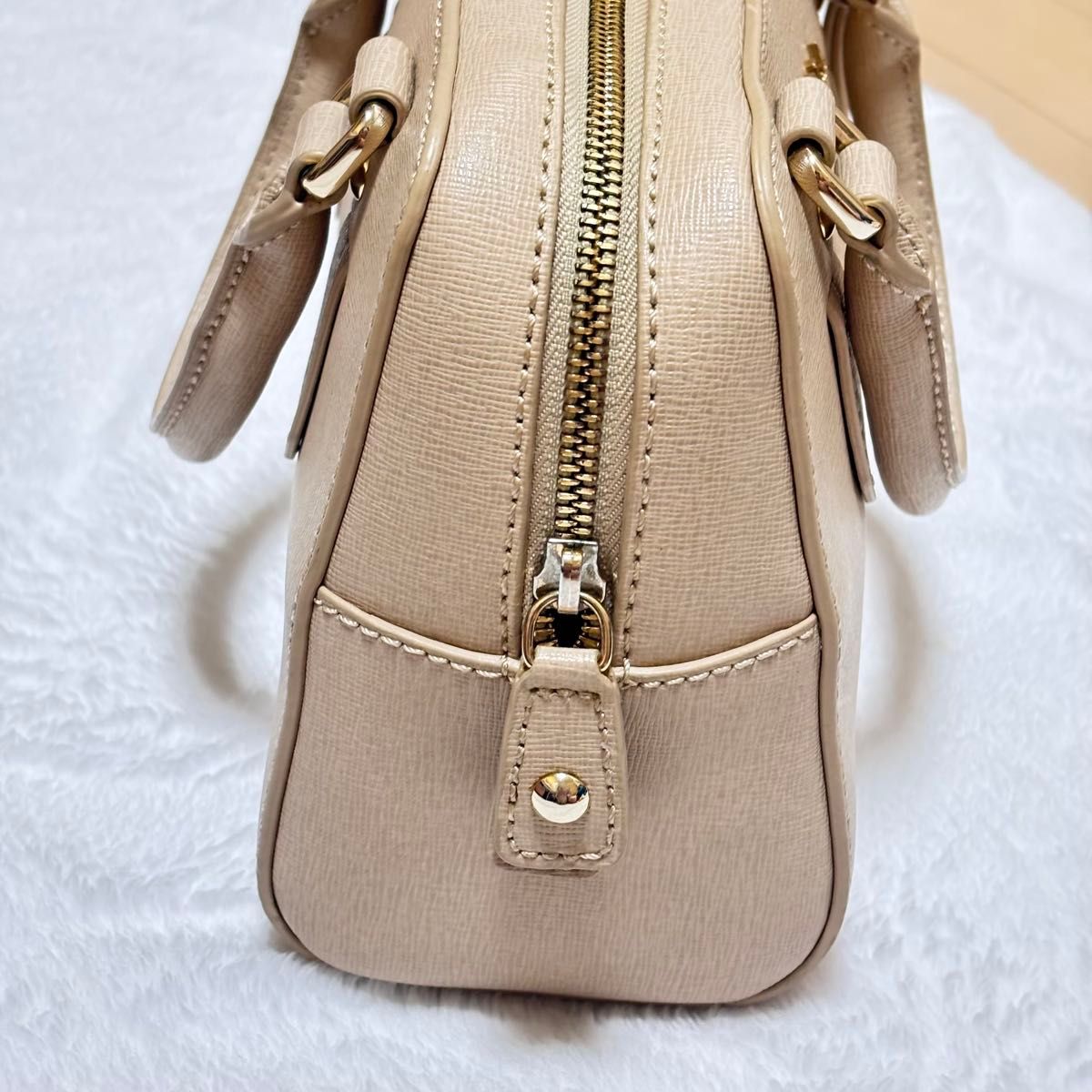 FURLA フルラ エレナ 2way ショルダーバッグ べージュ 保存袋 FURLA フルラ エレナ 2way ショルダーバッグ べージュ 保存袋