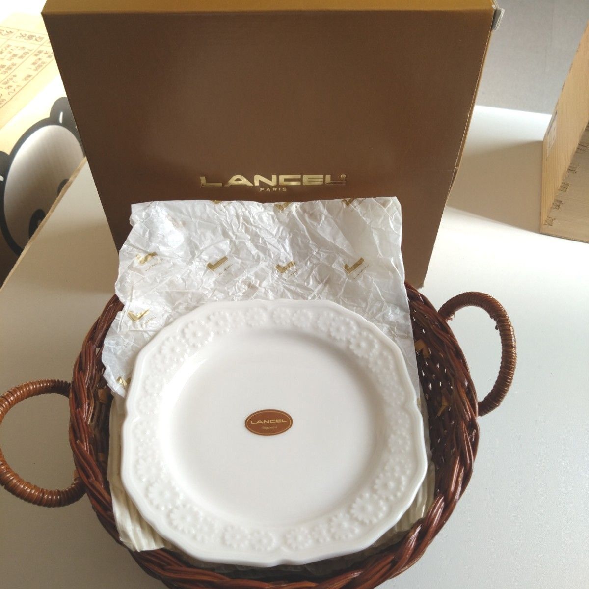 LANCEL バスケット付きケーキ皿5枚セット|Yahoo!フリマ(旧 LANCEL バスケット付きケーキ皿5枚セット|Yahoo!フリマ(旧