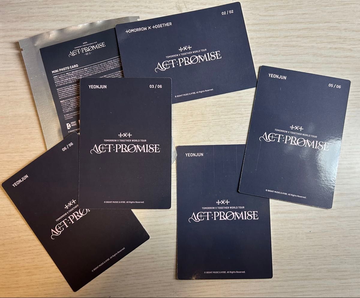 Tomorrow x Together/ACT PROMISE/EP2/MINI PHOTO CARD Tomorrow x Together/ACT PROMISE/EP2/MINI PHOTO CARD