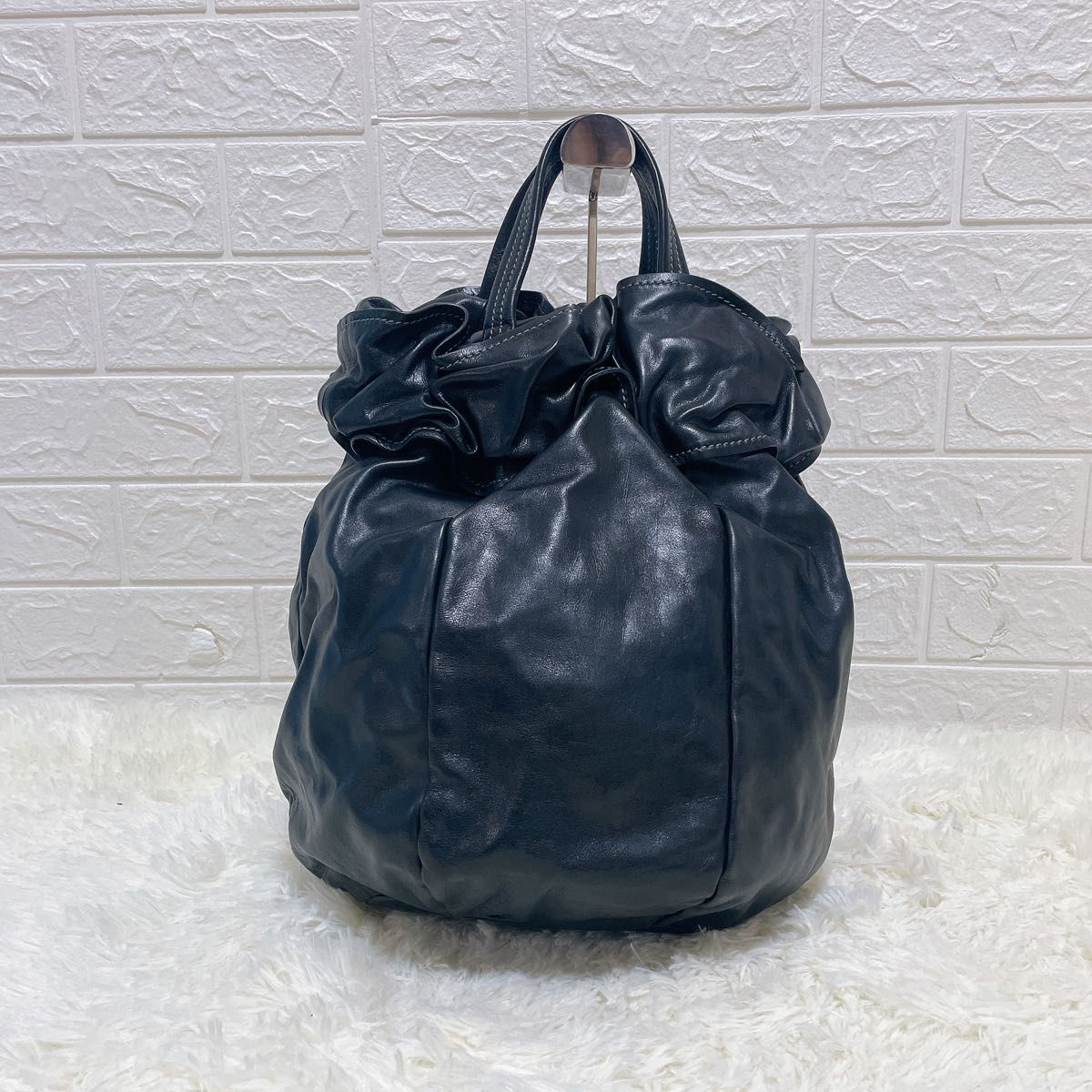 美品】ANDREA MABIANI アンドレアマビアーニ レザー トート 美品】ANDREA MABIANI アンドレアマビアーニ レザー トート
