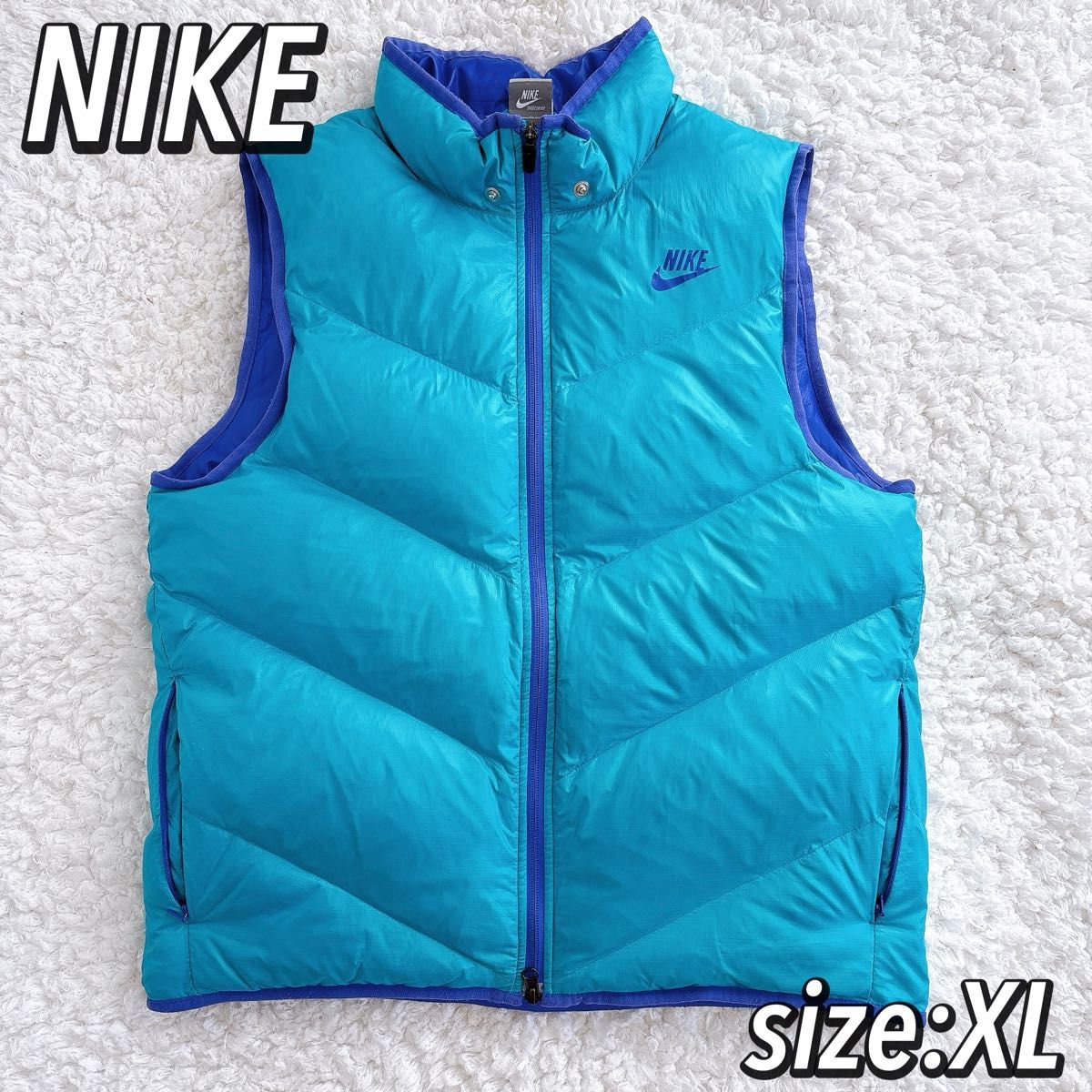 希少 ティファニーブルー 00s NIKE 700fil ダウンベスト y2k 希少 ティファニーブルー 00s NIKE 700fil ダウンベスト y2k