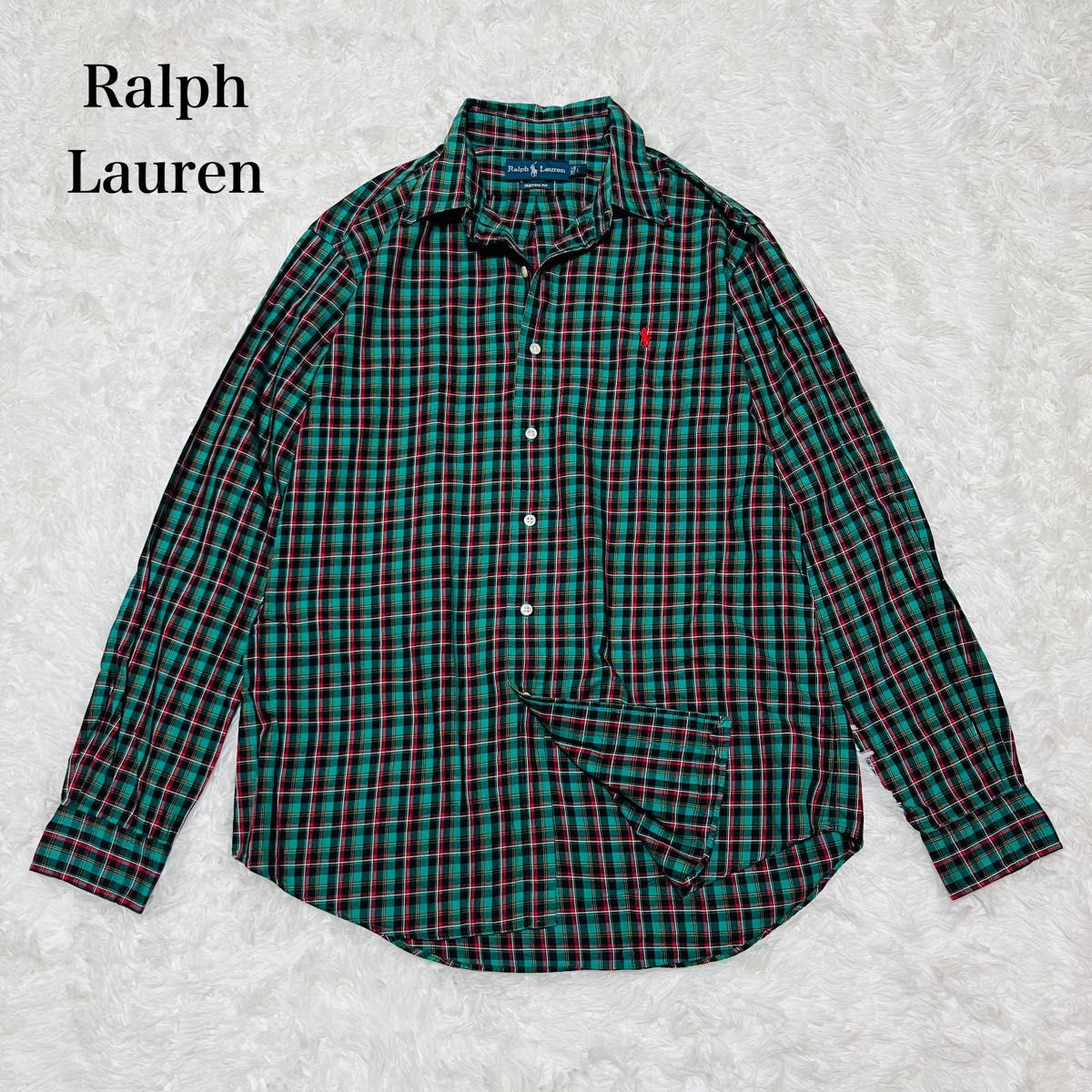ラルフローレン Ralph Lauren 長袖シャツ 90s チェック柄 刺繍 ラルフローレン Ralph Lauren 長袖シャツ 90s チェック柄 刺繍