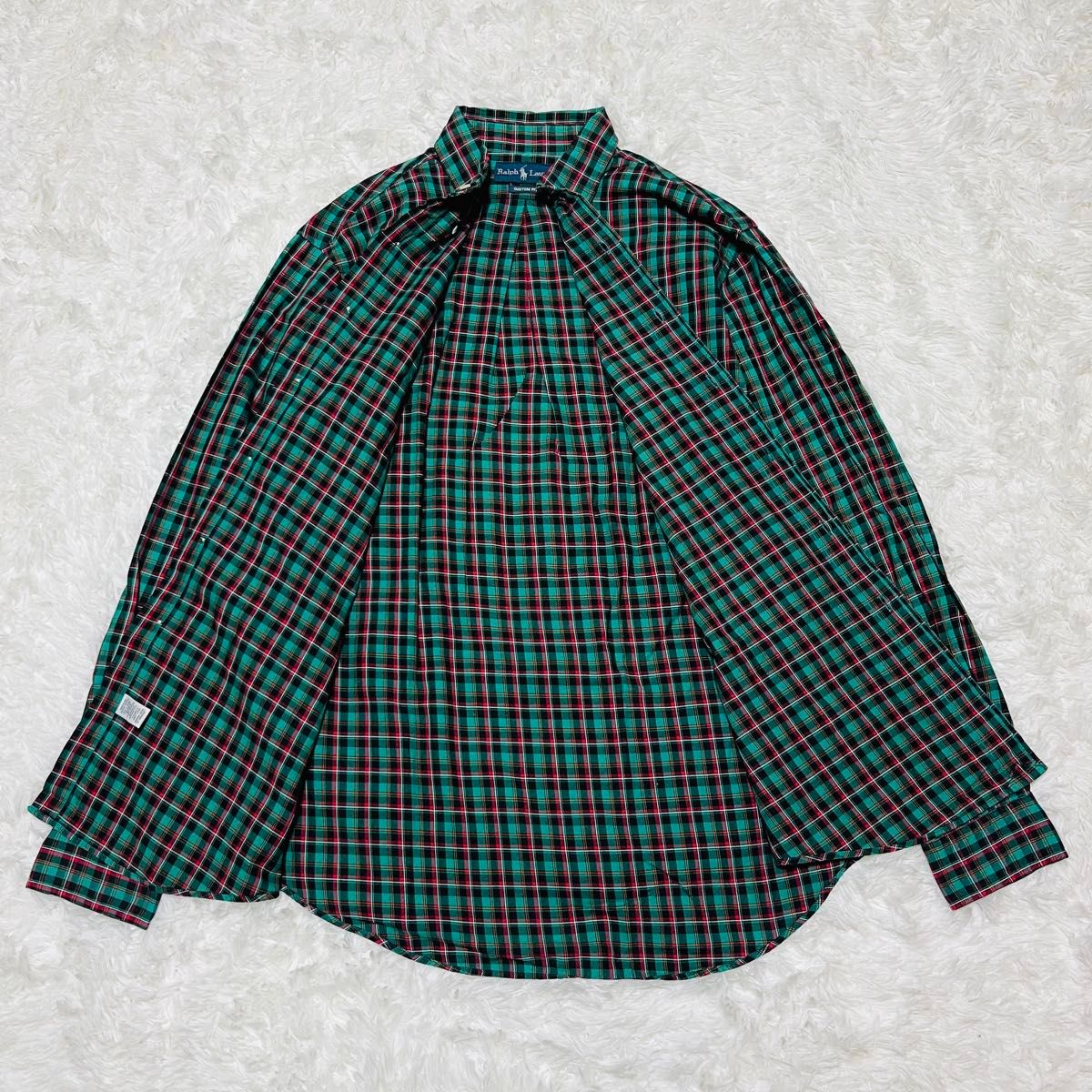 ラルフローレン Ralph Lauren 長袖シャツ 90s チェック柄 刺繍 ラルフローレン Ralph Lauren 長袖シャツ 90s チェック柄 刺繍