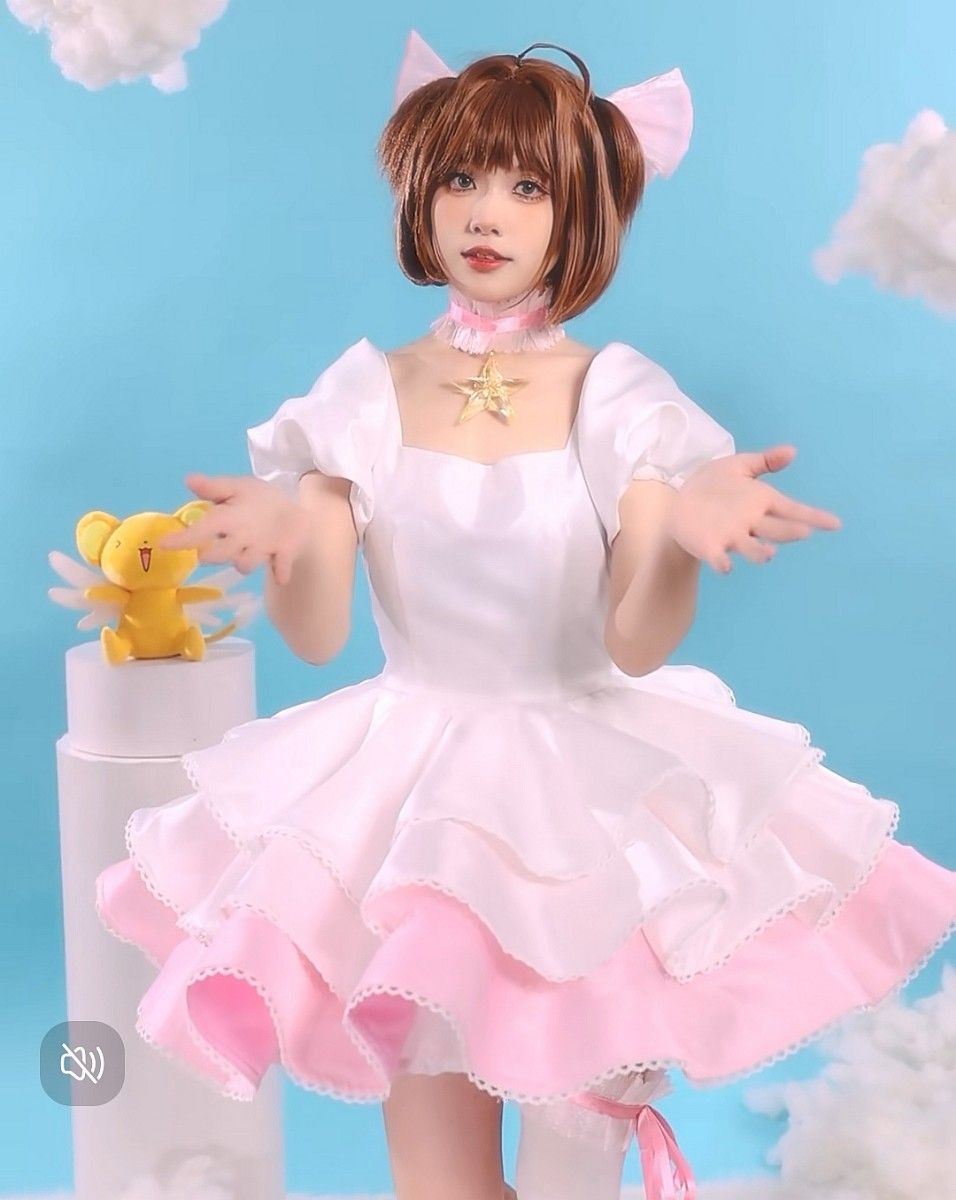 即納品】【新品】三分妄想 カードキャプターさくら コスプレ衣装 即納品】【新品】三分妄想 カードキャプターさくら コスプレ衣装