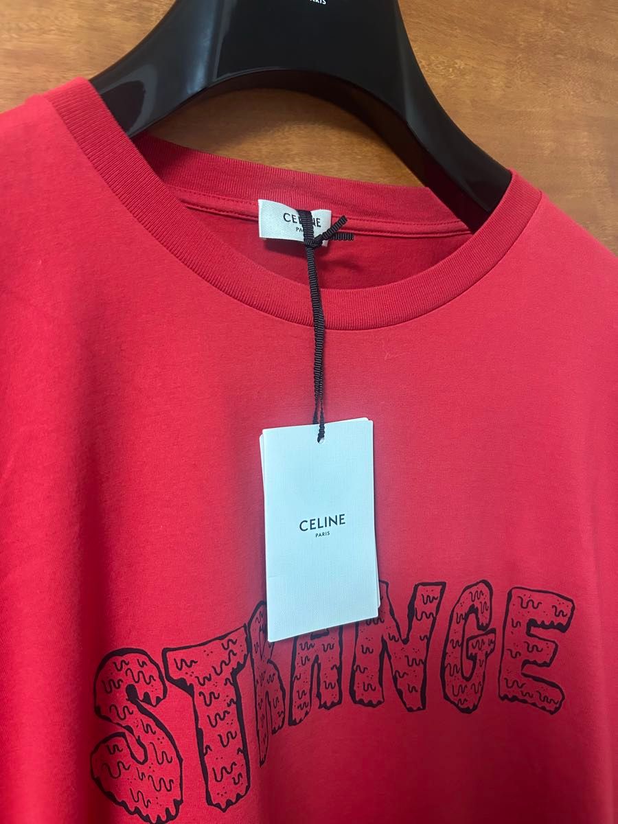 セリーヌ CELINE カットソー Tシャツ 半袖 極美品 赤 エディ セリーヌ CELINE カットソー Tシャツ 半袖 極美品 赤 エディ