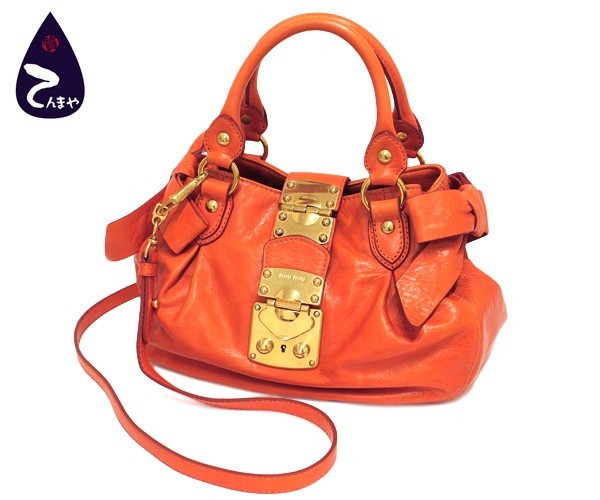 質Shop天満屋】【値下】ミュウミュウ(miumiu) 2WAYハンドバッグ サイド