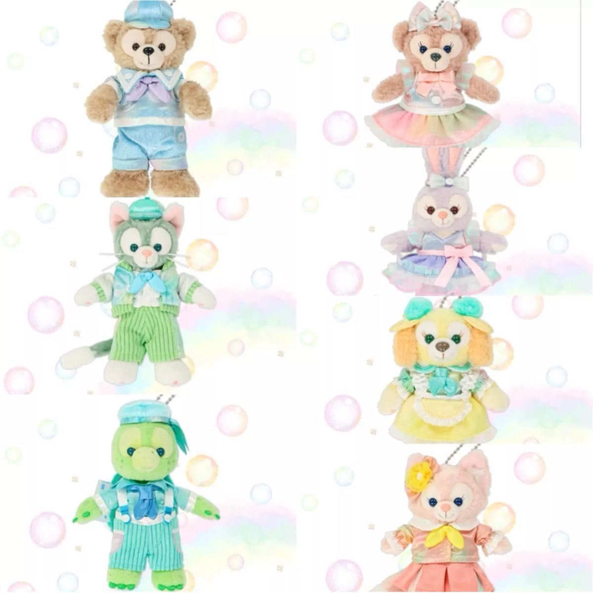 ダッフィー&フレンズ20周年カラフルハピネス ぬいぐるみバッジ ダッフィー&フレンズ20周年カラフルハピネス ぬいぐるみバッジ