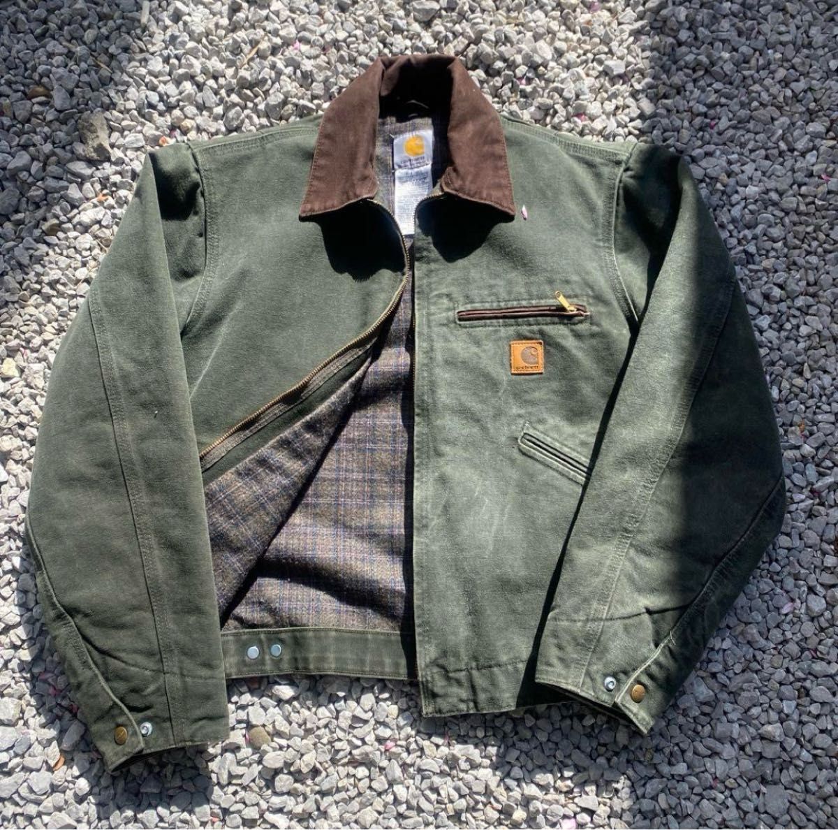 USA 製 carhartt カーハート デトロイトジャケット J97 MOS USA 製 carhartt カーハート デトロイトジャケット J97 MOS