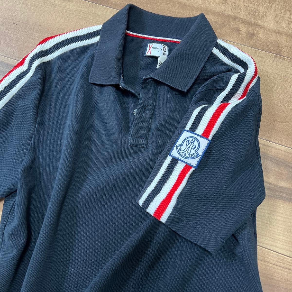 MONCLER モンクレールガムブルー ポロシャツ MAGLIA PORO サイズ MONCLER モンクレールガムブルー ポロシャツ MAGLIA PORO サイズ